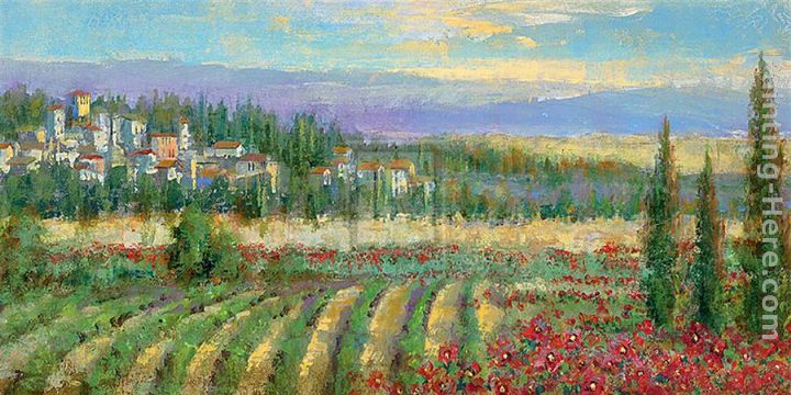 Tuscan Spring II painting - Michael Longo Tuscan Spring II art painting